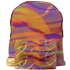 Infinity Painting Orange Giant Full Print Backpack by DinkovaArt