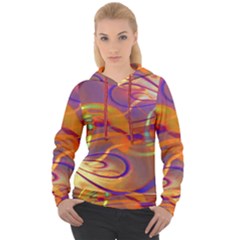 Infinity Painting Orange Women s Overhead Hoodie by DinkovaArt