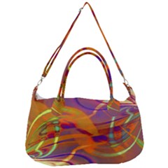 Infinity Painting Orange Removal Strap Handbag by DinkovaArt