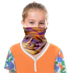 Infinity Painting Orange Face Covering Bandana (kids) by DinkovaArt