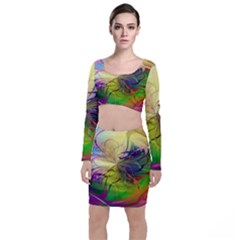  Rainbow Painting Patterns 1 Top And Skirt Sets by DinkovaArt