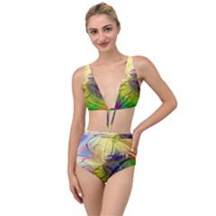  Rainbow Painting Patterns 1 Tied Up Two Piece Swimsuit by DinkovaArt