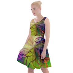  Rainbow Painting Patterns 1 Knee Length Skater Dress by DinkovaArt