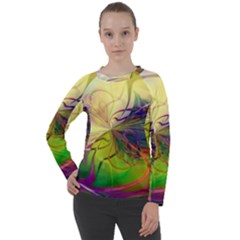  Rainbow Painting Patterns 1 Women s Long Sleeve Raglan Tee