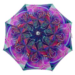 Rainbow Painting Pattern 2 Straight Umbrellas by DinkovaArt