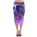 Rainbow Painting Pattern 2 Midi Pencil Skirt View1