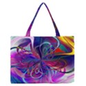 Rainbow Painting Pattern 2 Zipper Medium Tote Bag View1