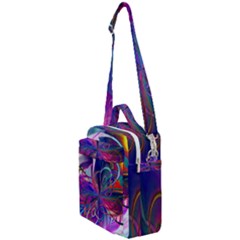 Rainbow Painting Pattern 2 Crossbody Day Bag by DinkovaArt