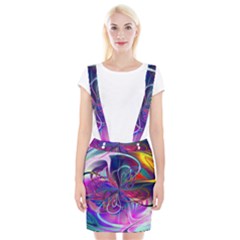 Rainbow Painting Pattern 2 Braces Suspender Skirt by DinkovaArt