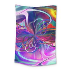 Rainbow Painting Pattern 2 Small Tapestry by DinkovaArt