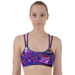 Rainbow Painting Pattern 2 Line Them Up Sports Bra by DinkovaArt