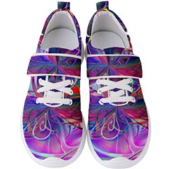 Rainbow Painting Pattern 2 Men s Velcro Strap Shoes by DinkovaArt