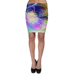 Rainbow Painting Patterns 3 Bodycon Skirt by DinkovaArt