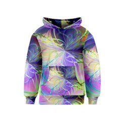 Rainbow Painting Patterns 3 Kids  Pullover Hoodie by DinkovaArt