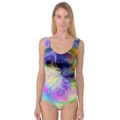 Rainbow Painting Patterns 3 Princess Tank Leotard  by DinkovaArt