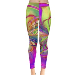 Rainbow Painting Pattern 4 Leggings  by DinkovaArt