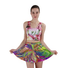 Rainbow Painting Pattern 4 Mini Skirt