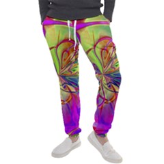 Rainbow Painting Pattern 4 Men s Jogger Sweatpants by DinkovaArt