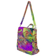 Rainbow Painting Pattern 4 Crossbody Backpack by DinkovaArt