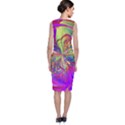 Rainbow Painting Pattern 4 Sleeveless Velvet Midi Dress View2