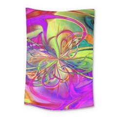 Rainbow Painting Pattern 4 Small Tapestry by DinkovaArt