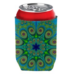 Peacock Mandala Kaleidoscope Arabesque Pattern Can Holder by SpinnyChairDesigns