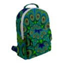 Peacock Mandala Kaleidoscope Arabesque Pattern Flap Pocket Backpack (Small) View2