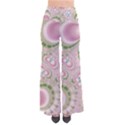 Pastel Pink Abstract Floral Print Pattern So Vintage Palazzo Pants View1