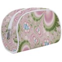 Pastel Pink Abstract Floral Print Pattern Makeup Case (Medium) View1