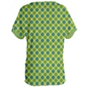 Green Polka Dots Spots Pattern Women s Oversized Tee View2