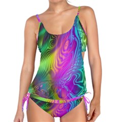 Psychedelic Swirl Trippy Abstract Art Tankini Set by SpinnyChairDesigns