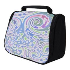 Colorful Pastel Floral Swirl Watercolor Pattern Full Print Travel Pouch (small) by SpinnyChairDesigns