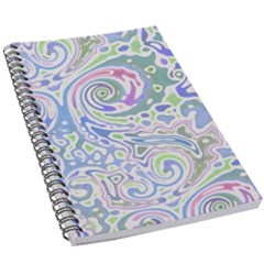 Colorful Pastel Floral Swirl Watercolor Pattern 5 5  X 8 5  Notebook by SpinnyChairDesigns