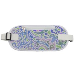 Colorful Pastel Floral Swirl Watercolor Pattern Rounded Waist Pouch