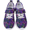 Purple Abstract Butterfly Pattern Women s Velcro Strap Shoes View1