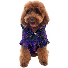 Purple Abstract Butterfly Pattern Dog Coat