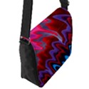 Red Blue Zig Zag Waves Pattern Removable Flap Cover (S) View3