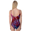 Red Blue Zig Zag Waves Pattern Camisole Leotard  View2