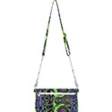 Green and Black Abstract Pattern Mini Crossbody Handbag View2