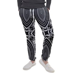 Black And White Intricate Pattern Men s Jogger Sweatpants by SpinnyChairDesigns