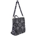 Black and White Intricate Pattern Crossbody Backpack View2