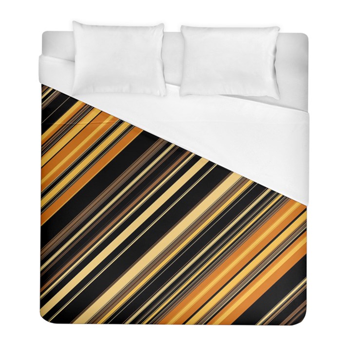 Black and Yellow Stripes Pattern Duvet Cover (Full/ Double Size)