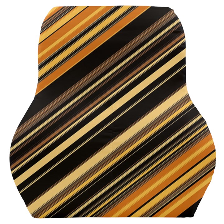 Black and Yellow Stripes Pattern Car Seat Back Cushion 