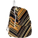 Black and Yellow Stripes Pattern Foldable Lightweight Backpack View3