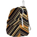 Black and Yellow Stripes Pattern Foldable Lightweight Backpack View4