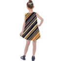 Black and Yellow Stripes Pattern Kids  Summer Dress View2