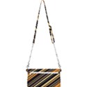 Black and Yellow Stripes Pattern Mini Crossbody Handbag View2