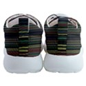 Dark Rust Red and Green Stripes Pattern Athletic Shoes View4