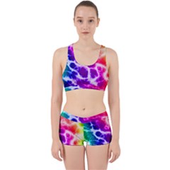 Colorful Tie Dye Pattern Texture Work It Out Gym Set by SpinnyChairDesigns