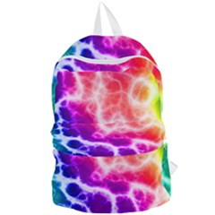 Colorful Tie Dye Pattern Texture Foldable Lightweight Backpack by SpinnyChairDesigns